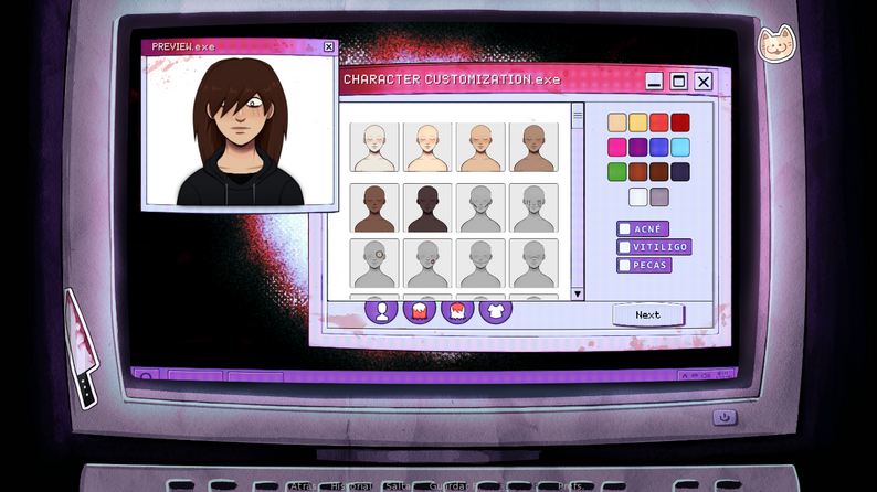 CreepyDates dialogue screenshot